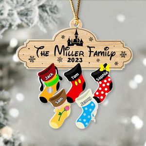 Family Socks, Personalized 02NATN021023 Acrylic Ornament, Christmas Gift For Family - Ornament - GoDuckee