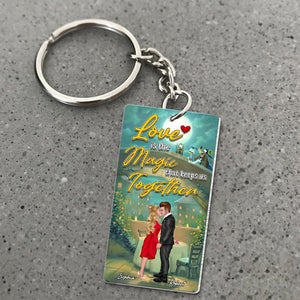 Couple, Keeps Us Together, Personalized Keychain, Valentine Gift, Couple Gift, 05OHPO191223PA - Keychains - GoDuckee