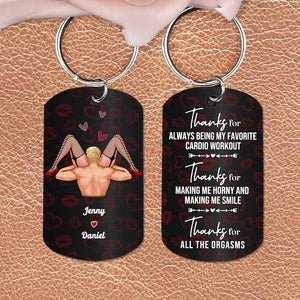 Couple, Thanks For All The Orgasms, Personalized Keychain, Gift For Couple - Keychains - GoDuckee