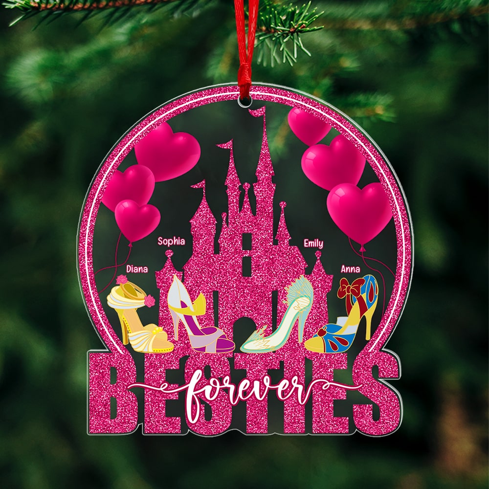 Besties-Personalized Acrylic Custom Shape Ornament-Gift For Friends- Christmas Gift-02qhqn211023qn - Ornament - GoDuckee