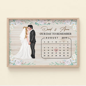 Personalized Gift For Couple Canvas Print Our Day To Remember 02QHPU040124PA - Poster & Canvas - GoDuckee