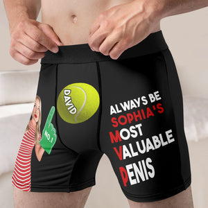 Sport Couples- Custom Photo Men Boxer Briefs- Gift For Him/ Gift For Husband-Funny Couple Boxer - Boxer Briefs - GoDuckee