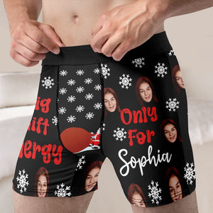 Custom Photo Gifts For Men , Big Gift Energy Funny Men's Boxers 04todc140824 - Boxer Briefs - GoDuckee