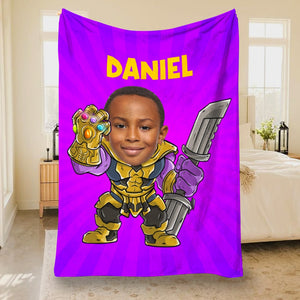 Personalized Photo Blanket, Christmas Gift For Kids, 04OHPO141123 - Blanket - GoDuckee