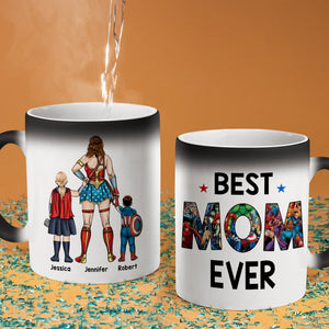 Personalized Gifts For Mom Coffee Mug Happy Best Mom Ever 011QHQN290324PA - Coffee Mugs - GoDuckee