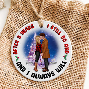 Personalized Couple Ceramic Ornament - Christmas Gift For Couple - 04OHPO061123PA - Ornament - GoDuckee