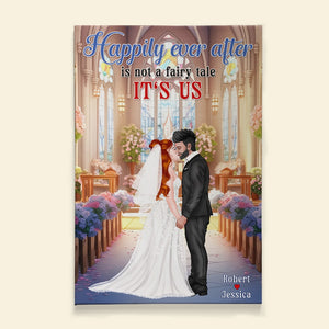 Happily Ever After Is Not A Fairy Tale-Personalized Canvas Print- Couple Gift - Poster & Canvas - GoDuckee