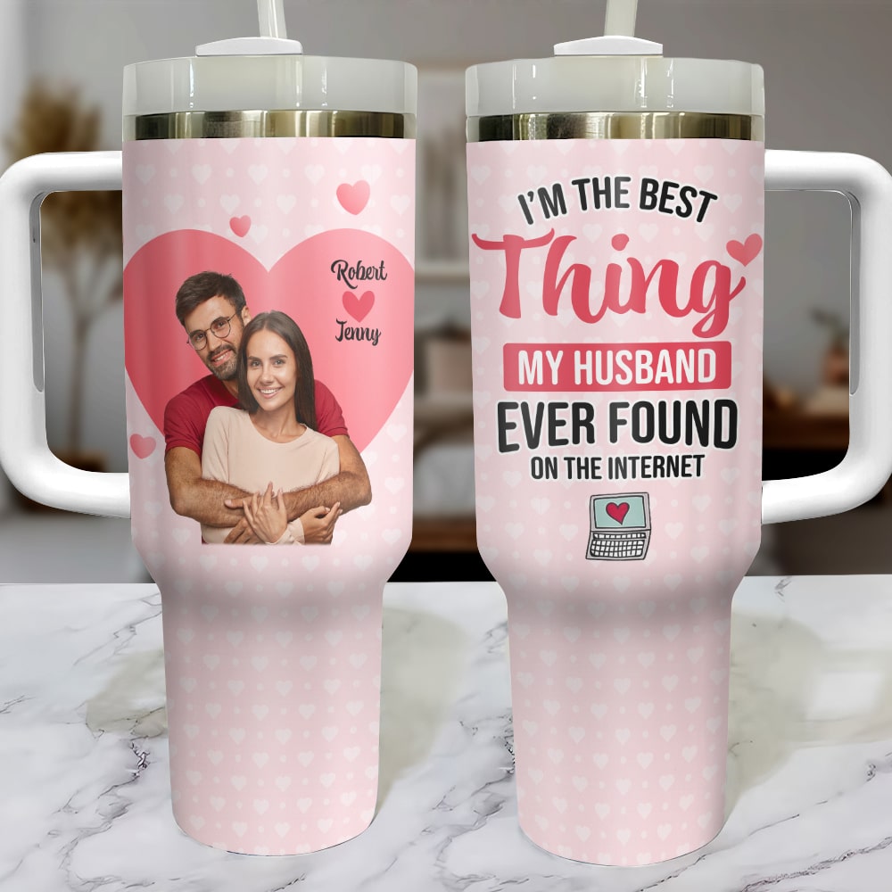 Valentine, Couple tumbler - Husband Wife Gift Personalized Couple