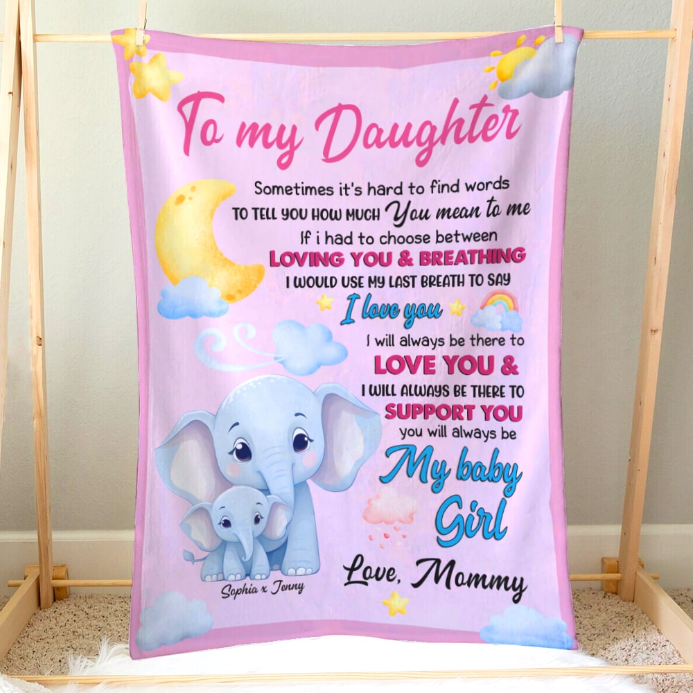 I Love You Mom, Personalized Blanket, Love Mom, Gift For Mom - GoDuckee