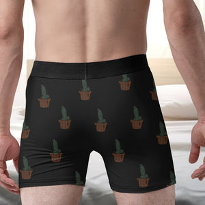 Custom Photo Gifts For Men Boxers Succulent This - Boxers & Briefs - GoDuckee