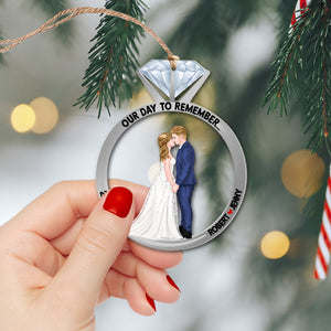 Custom Shape Transparent Ornament - Christmas Gift For Couple - 02QHPO141123PA - Ornament - GoDuckee