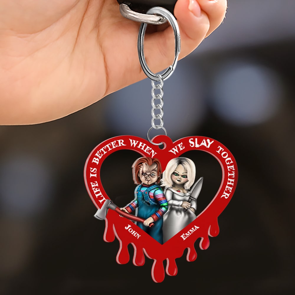 Life Is Better, Personalized Keychain, Gift For Couple 01huhn270623 - Keychains - GoDuckee