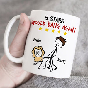 Couple, Would Bang Again, Personalized Mug, Gift For Couple - Coffee Mug - GoDuckee