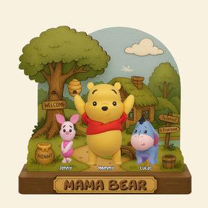Personalized Gifts For Mom Plaque Mama Bear 05natn150425 - Shaped Plaques - GoDuckee