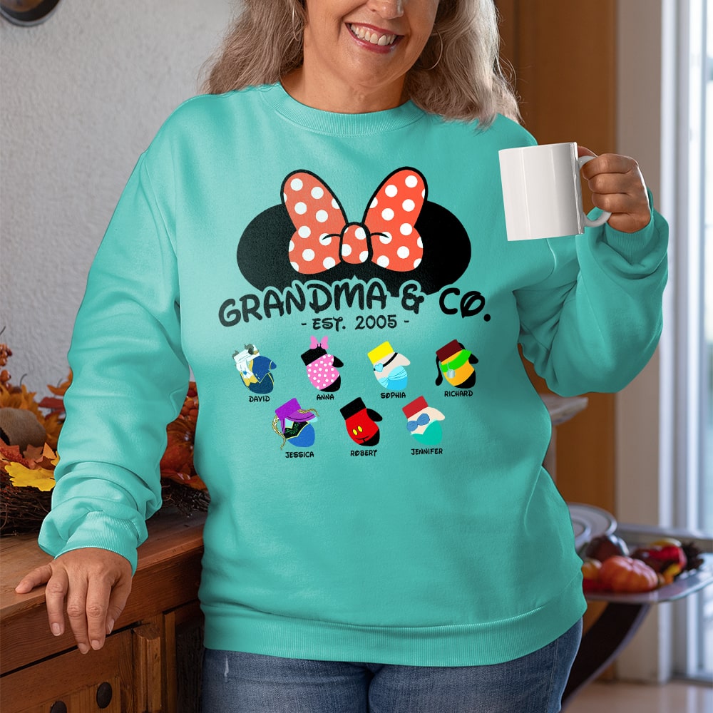 Grandma-Personalized 3D AOP Sweatshirt- Gift For Grandma- Christmas Gift- 3DAP-01htqn011123da - AOP Products - GoDuckee