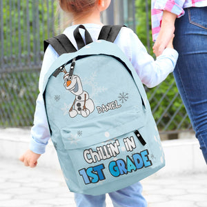 Chillin' In 1st Grade, Personalized BackPack, Gift For Kid, 01HTPO280623 - Backpack - GoDuckee