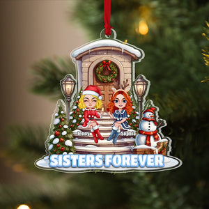 Friendship, Sisters Forever, Personalized Ornament, Christmas Gifts For Friends - Ornament - GoDuckee