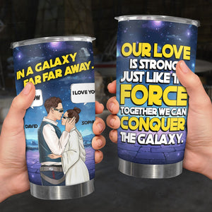 Couple, Our Love Is Strong, Personalized Tumbler, Valentine Gift, Couple Gift, 01HTPO211223TM - Tumbler Cup - GoDuckee