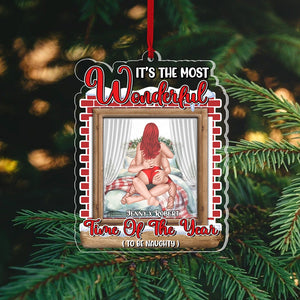 Couple, It's the Most Wonderful Time of The Year, Personalized Ornament, Christmas Gifts For Couple - Ornament - GoDuckee