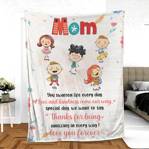 Mother, You sweeten Life Every Day, Personalized Blanket, Mother Gifts - Blanket - GoDuckee