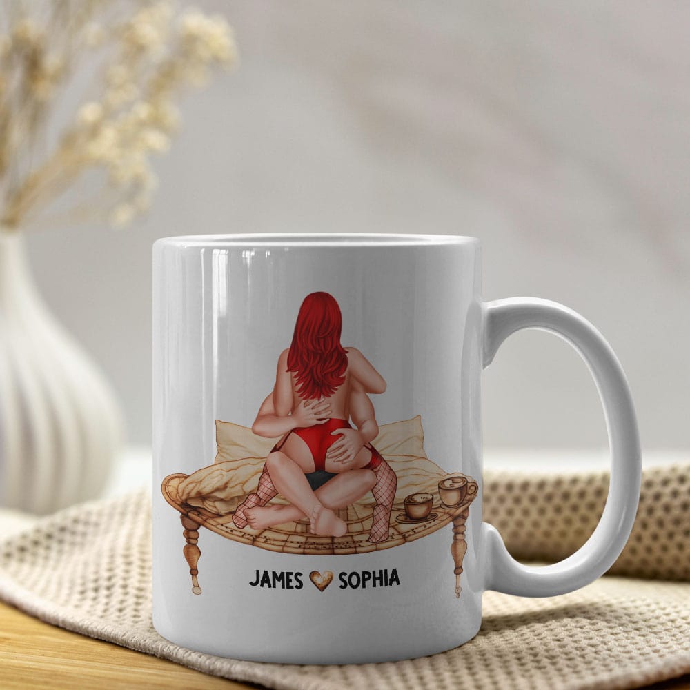 Couple, After 10 Years You're Still Hotter Than This Coffee, Personalized Mug, Couple Gifts - Coffee Mug - GoDuckee