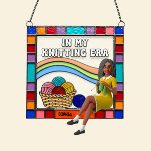 Personalized Gifts For Knitting Lovers Suncatcher Ornament 04ohtn080825 - Ornament - GoDuckee
