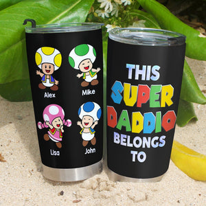 Father, This Dad Belongs To, Personalized Tumbler, Gifts For Dad, 03HTHN240523 - Tumbler Cup - GoDuckee