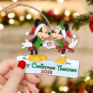 Couple, Christmas Together, Personalized Ornament. Christmas Gifts For Couple, 03QHPO141023 - Ornament - GoDuckee