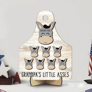 Personalized Gifts For Grandpa Wood Sign Grandpa's Little Asses 032qhtn150324 - Wood Signs - GoDuckee