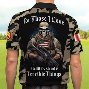 Personalized Gifts For Veteran 3D Polo Shirt 06acqn030724 - 3D Shirts - GoDuckee