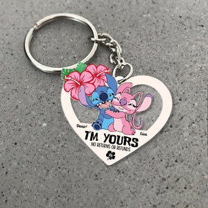 I'm Yours No Returns Or Refunds, Personalized Keychain, Gift For Couple 05ACHN210623 - Keychains - GoDuckee