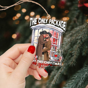 Couple, I Want This Christmas Is Yours, Personalized Ornament, Christmas Gifts For Couple - Ornament - GoDuckee