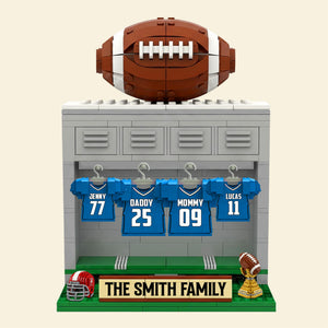 Football Family Plaque - Personalized Gifts For Family 03ohtn060625 - Shaped Plaques - GoDuckee