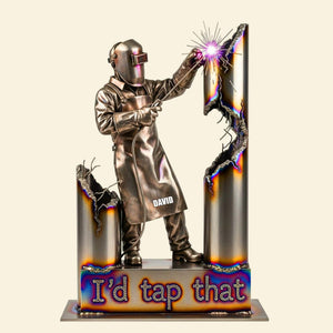 Personalized Gifts For Welder Acrylic Plaque, Funny Welder I'd Tap That 02qhtn170625 - Shaped Plaques - GoDuckee