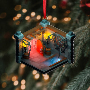 Acrylic Custom Shape Ornament - Gamer Gift For Christmas - 03NAPO211123 - Ornament - GoDuckee