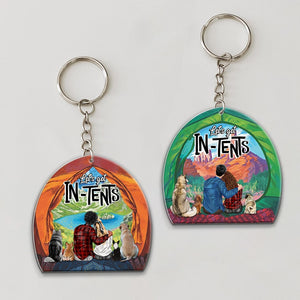 Couple, Camping Couple, Let's Get In-Tents, Personalized Keychain, Valentine Gift, Couple Gift - Keychains - GoDuckee