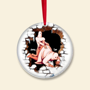 Personalized Funny Gifts For Couple Ornament 06ohmh170924 - Ornament - GoDuckee