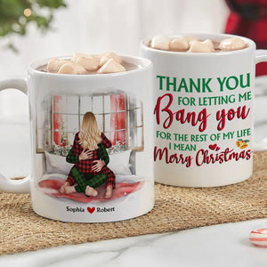 Couple, I Mean Merry Christmas, Personalized Coffee Mug, Christmas Gifts For Couple, 04QHPO300923HH - Coffee Mug - GoDuckee