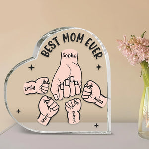 Best Mom Ever- Personalized Acrylic Plaque-03qhqn290323 - Decorative Plaques - GoDuckee