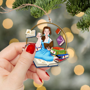 Year Of Books, Personalized Book Ornament, Book Lover Gift, 03HUPO291123PA - Ornament - GoDuckee