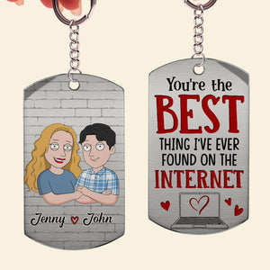 Couple, You Are The Best Thing, Personalized Keychain, Gift For Couple, 05NATN240723HH - Keychains - GoDuckee