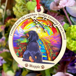 If Love Could Have Saved You, Gift For Dog Lover, Personalized Ornament, Heaven Dog Suncatcher Ornament, Christmas Gift - Ornament - GoDuckee