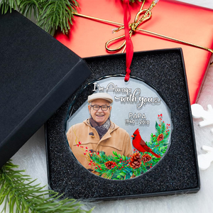 Custom Photo Gifts For Heaven Christmas Ornament 02acpu011024 - Ornament - GoDuckee