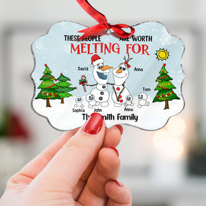 Personalized Family Medallion Acrylic Ornament, Christmas Gift, 05HTTN190723HA - Ornament - GoDuckee