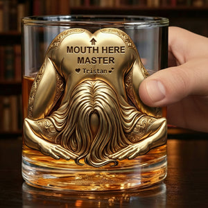 Master Round Glass - Personalized Gifts For Him, Husband, Boyfriend 04QHLU121225 - Glass - GoDuckee