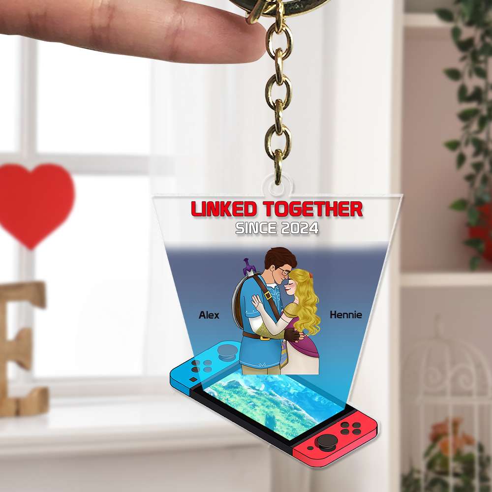 Personalized Gifts For Couples Acrylic Keychain 02TOLU031224HG - Keychains - GoDuckee