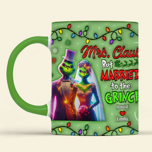 Personalized Gifts For Couple Coffee Mug Christmas Greenmonster Couple 01OHPU291024 - Coffee Mug - GoDuckee