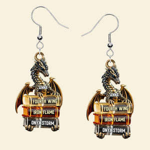 Book Series Earrings - Personalized Gifts For Book Lovers 05tgtn140625 - Earrings - GoDuckee