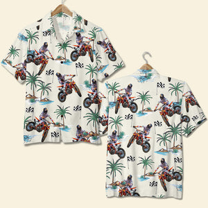 Racing Personalized Hawaiian Shirt With Tropical Pattern (New) - Hawaiian Shirts - GoDuckee