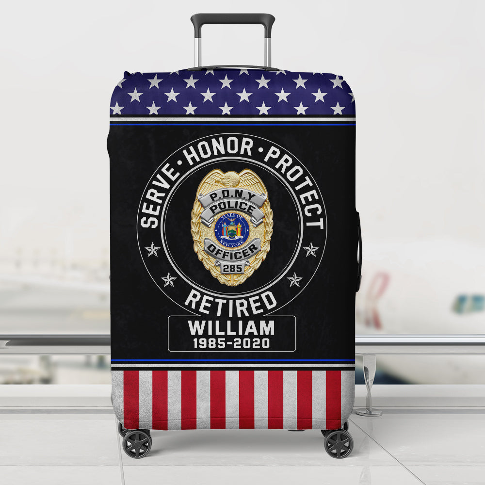 Custom Badge Gifts For Police Luggage Cover 02qhqn300724 - Luggage Covers - GoDuckee